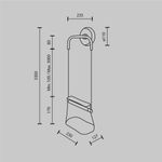 Настенный светильник (бра) Cabaret 3000К 8Вт, MOD170WL-L8BS3K1. TM Maytoni