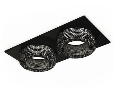 Комплект встраиваемого светильника XC7636021 SBK/BK черный песок/тонированный MR16 GU5.3 (C7636, N7192)