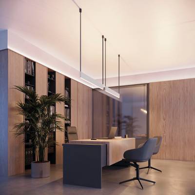 Профиль SL-LINE-25100-DUAL-2500 WHITE (Arlight, Алюминий)