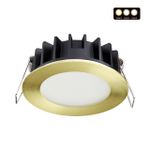 358950 SPOT NT22 270 бронза светлая Встраиваемый светодиодный светильник с переключателем цветовой температуры IP20 LED 3000К\4000К\6000К 10W 220V LAN