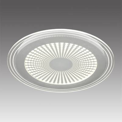 7739/80L MITRA LED SN Светильник металл/акрил/белый/серебряный/прозрачный LED 80Вт 3000-6000К D480 IP20 пульт ДУ PROMISE