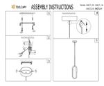 08271,19(3000K) Подвес Канто черный d14 h200 (высота корпуса светильника h34) Led 12W (3000K)