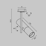 Трековый светильник Elti Unity GU10х1, TR005-1-GU10-BG. TM Maytoni