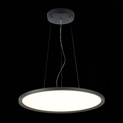 ST602.443.56 Светильник подвесной Черный LED 1*56W 4000K 5 040Lm Ra>80 120 IP20 D600xH36 90-265V