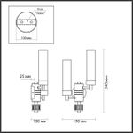 5274/2W CLASSI LN23 173 золотой Бра E14 2*40W 220V KAMILLA