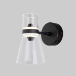 Настенный светодиодный светильник со стеклянным плафоном 201053 LED черный, LED