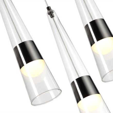 5044/42L L-VISION ODL24 301 глянц.темн.хром/прозрачный/металл/стекло Люстра LED 42W 3000K 4167Лм LUMP