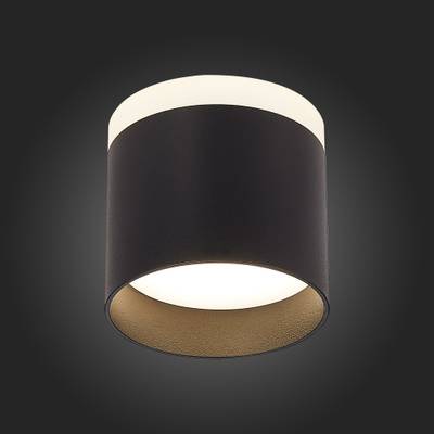 ST102.442.09 Светильник потолочный Черный LED 1*9W 4000K 702Lm Ra&gt;80 120° IP20 D79xH75 170-240V