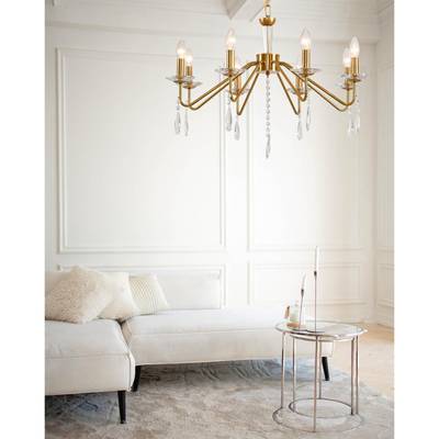 8319/12 CLASSI шампань/прозрачный, металл/хрусталь Люстра E14 12*40W 220V SEVERINA