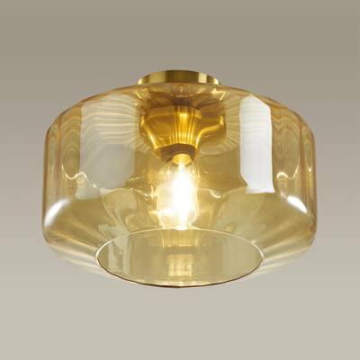 4747/1C PENDANT ODL21 487 янтарный/бронзовый Светильник потолочный E27 1*60W BINGA