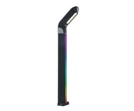 09200-F(220V),16(RGB) Светильник уличный Линден серый 220V w10*24 h80 Led 10W (4000K) с пультом ДУ, Декоративная подсветка RGB.