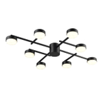 8186/8C COMFI LN26 247 черный, металл Люстра потолочная LED GX53 8*7W 220V DABRA