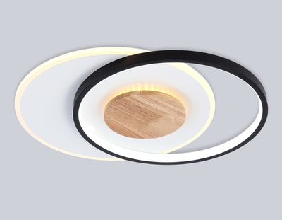 Светильник светодиодный потолочный FL4789 WH/BK/WD белый/черный/дерево 54W 3000-6000K 460*365*45 (без ПДУ)