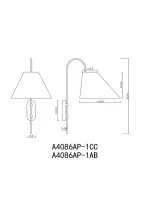 Бра Arte Lamp RONDO A4086AP-1AB, 1хE14