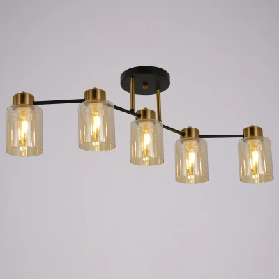 IL6111-5COU-79 BK GD Qui светильник потолочный ILLUMICO, E14х5