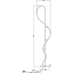 Торшер Arte Lamp KLIMT A2850PN-35BK, 1хLED