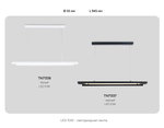 Светильник светодиодный подвесной TN71337 BK черный LED 10W 4200K 945*60*1060