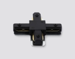 Коннектор Х-образный для однофазного шинопровода Standard 220V GL7172 BK черный 105*105*20