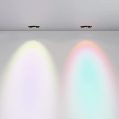 Встраиваемый светильник Линза / Lens 12 Вт 4000 К 70° IP44, DL105-12W4K-B. TM Maytoni