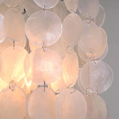 Подвесной светильник с перламутром 60185/1 хром/перлаиутр