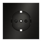 VLSM000712 Накладка для розетки с заземлением и защитными шторками, S70 Metal (антрацит). (ТМ Maytoni)