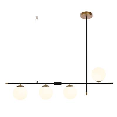 Люстра на штанге Arte Lamp ARKAB A2225SP-4BK, 4хE14