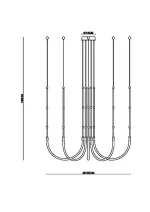 Подвесная люстра Arte Lamp KLIMT A2850SP-42BK, 1хLED