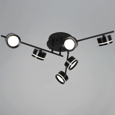 10590-0.3-06 Black светильник потолочный Reluce, GX53х6