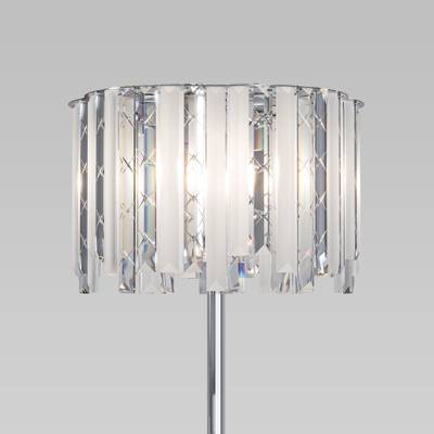 Напольный светильник с хрусталем 109011 хром