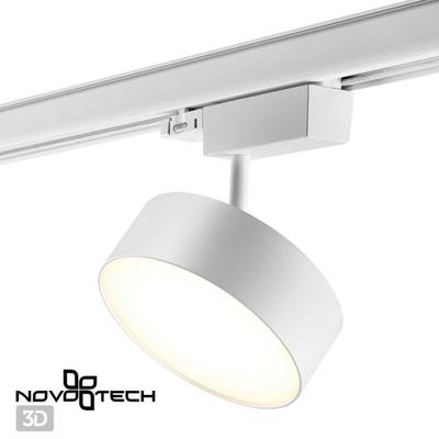 358758 PORT NT21 148 белый Трехфазный трековый светодиодный светильник IP20 LED 24W 4000K 2100Лм 100-265V PROMETA