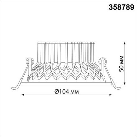 358789 SPOT NT21 280 белый Светильник встраиваемый светодиодный IP20 LED 15W 4000K 1600Лм 110-265V BIND