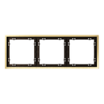 VLSM120309 Рамка металлическая на 3 поста, S70 Metal (латунь). (ТМ Maytoni)