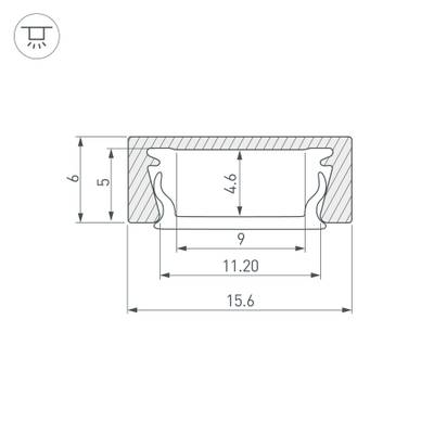 Профиль MIC-M-2000 ANOD (Arlight, Алюминий)