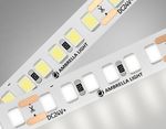 Светодиодная лента GS3202 2835 180Led/ 14.4W m/ 24V IP20 4500K/ 5000*8*1.2mm/ кратность резки 33mm (2 конт.)