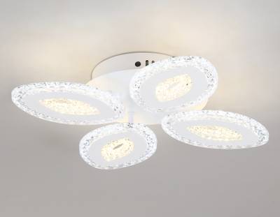 Светильник потолочный светодиодный с пультом FA4012/4 WH белый 60W 3000K+6400K/4200K/6400K+3000K 330*330*85 (ПДУ ИК)