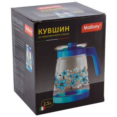 Кувшин PENTOLA-2500, объем: 2,5 л, из жаропрочного стекла, с пластиковой ручкой