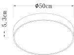 Потолочный светильник Arte Lamp ARENA A2670PL-1WH, 1хLED