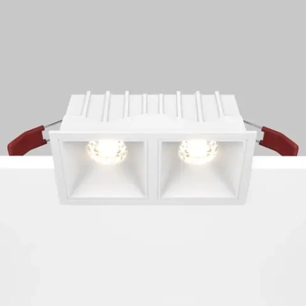 Встраиваемый светильник Альфа / Alfa LED 20 Вт 3000 К 36°, DL043-02-10W3K-SQ-W. TM Maytoni