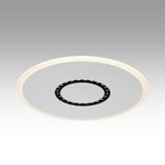 7663/34L MITRA LED SN Светильник пластик/белый LED 34Вт 3000-4000-6000K D475 IP20 пульт ДУ COSMO