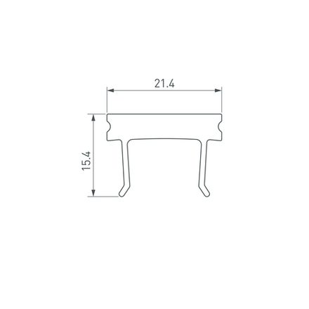 Экран HR-FACADE-2000 матовый (Arlight, Пластик)