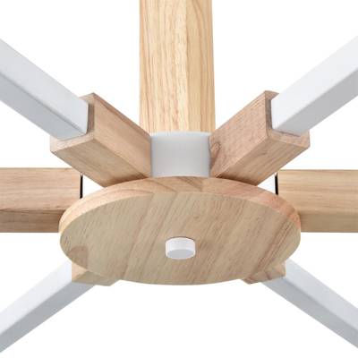 8095/6C MODERNI LN25 268 белый/белый металл, дерево/металл Люстра потолочная Е27 6*60W 220V COLANGE