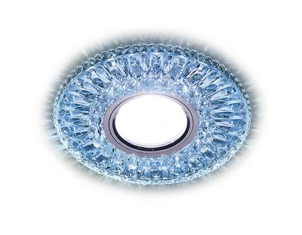 Встраиваемый точечный светильник со светодиодной лентой S380 CL/CLD хром/прозрачный MR16+3W(LED COLD)