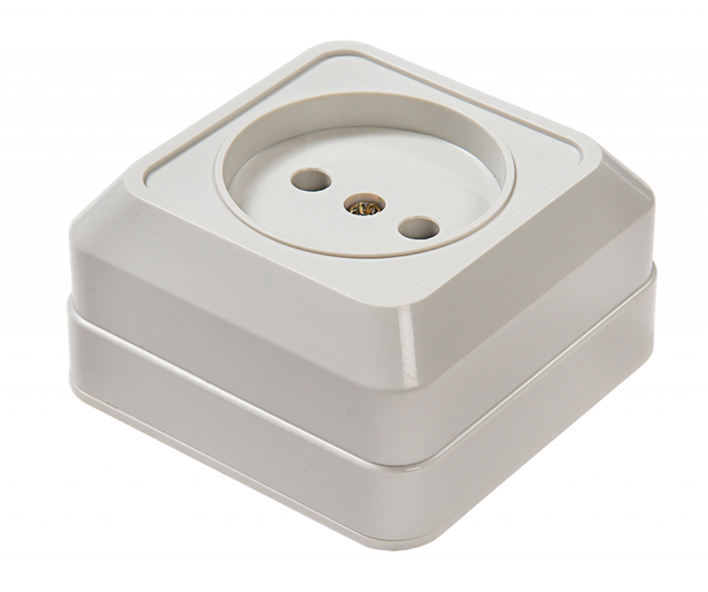 Розетка 1-м ОП Bolleto 7022 16А IP20 бел. ASD / IN HOME 4680005959785