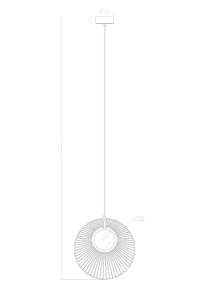 Подвесной светильник Arte Lamp LAYLA A2808SP-1BK, 1хLED