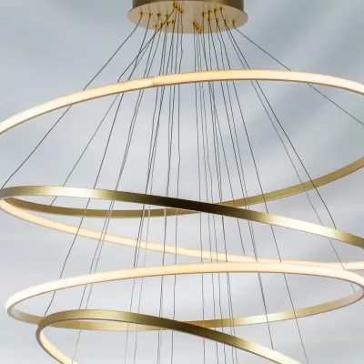 736483 Люстра ROTONDA 293W LED 8471LM 120G ЗОЛОТО 3000K