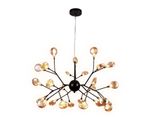 Подвесная люстра TR3013/27 DCF/TI темный кофе/янтарь G4/27 max 20W D750*650 (лампы LED G4 1.5W 4200K в комплекте)