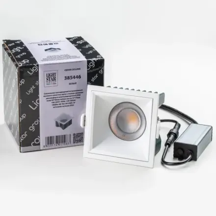 385446 Светильник CICLONE QUAD 12W LED 1868LM 60G БЕЛЫЙ 4000K IP65 Lightstar