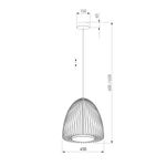 Подвесной светодиодный светильник 40010/1 LED черный, LED