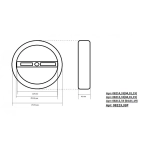 08212,19A(4000K) Подвес Тор черный d40 h150 Led 23W (4000K) 2 типа крепления