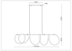 Подвесная люстра Arte Lamp KLIMTA2850SP-75BK, 1хLED